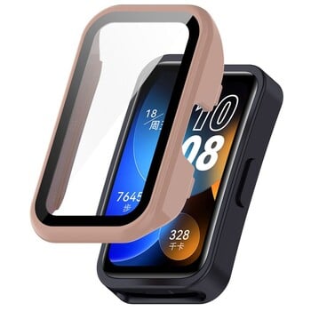 Твърд защитен калъф с пълно покритие PC Shell Screen Protector Tempered Cover за Huawei Band 8