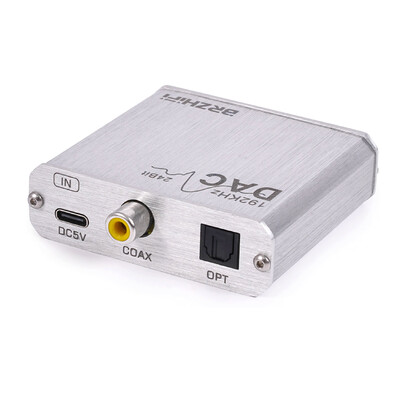 Hifi digitalni audio u analogni konverter Koaksijalni/optički prijemnik glazbenog signala Pretvori izlaz u set-top box DAC dekodiranje