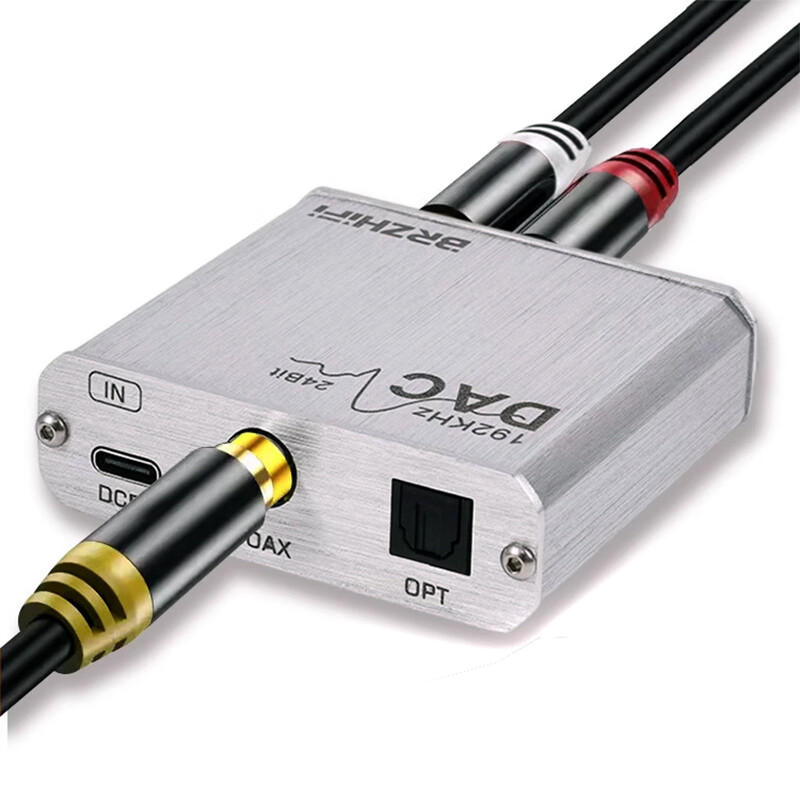 Hifi digitalni audio u analogni konverter Koaksijalni/optički prijemnik glazbenog signala Pretvori izlaz u set-top box DAC dekodiranje