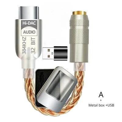 ALC5686 C tipo USB iki 3,5 mm DAC ausinės, stiprintuvas, ausinių stiprintuvas Skaitmeninis dekoderis AUX garso kabelis OTG adapterio keitiklis Android