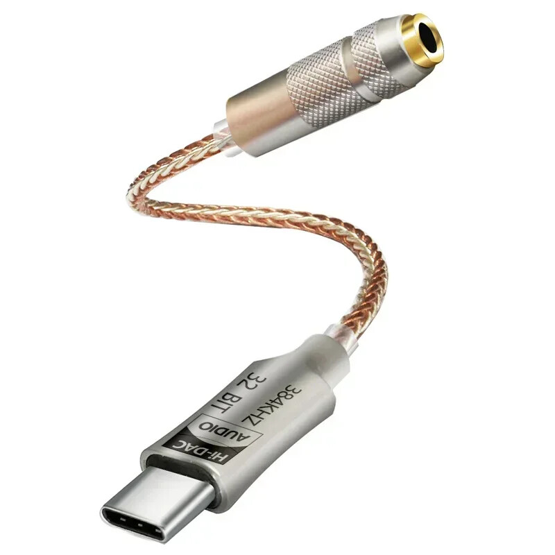 ALC5686 USB tip C la căști DAC de 3,5 mm Amplificare Amplificator căști Decodor digital Cablu audio AUX Convertor adaptor OTG Android