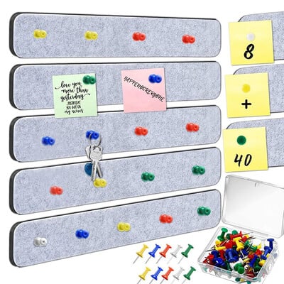 5db Filc Üzenőtáblák Fali csíkok Parafa tábla Bár Otthon Fali Dekoráció Ragasztó Paszta Jegyzetek Fényképek Menetrendek Kijelző Táblák