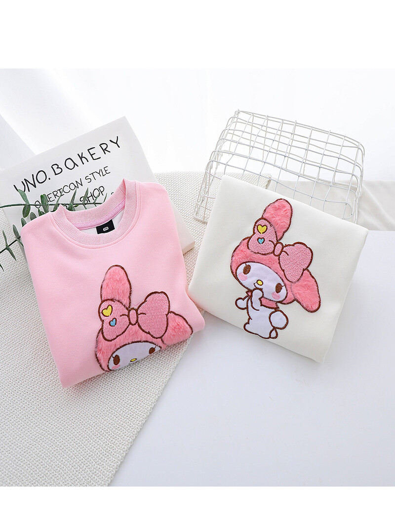 Vidutiniai ir dideli vaikiški megztiniai Mergaičių megztiniai 2024 pavasario ir rudens nauji vaikiški rūbai animacinių filmukų viršūnės megztinis vaikiški megztiniai