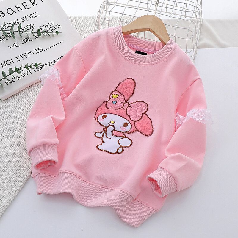 Vidutiniai ir dideli vaikiški megztiniai Mergaičių megztiniai 2024 pavasario ir rudens nauji vaikiški rūbai animacinių filmukų viršūnės megztinis vaikiški megztiniai