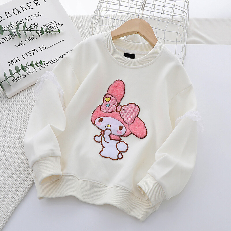 Vidutiniai ir dideli vaikiški megztiniai Mergaičių megztiniai 2024 pavasario ir rudens nauji vaikiški rūbai animacinių filmukų viršūnės megztinis vaikiški megztiniai