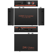 Extractor audio compatibil HDMI Convertor audio stereo Optic L/R HD Adaptor splitter audio pentru PS4 TV DVD Home Theatre