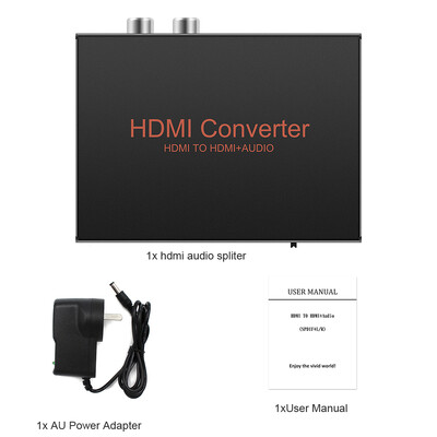 Extractor audio compatibil HDMI Convertor audio stereo Optic L/R HD Adaptor splitter audio pentru PS4 TV DVD Home Theatre