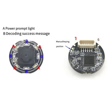 GM861XS UART/USB Small Scan Engine Вграден декодер Баркод QR код сканиращ модул на главата