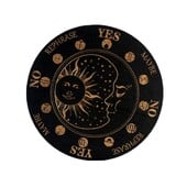 Tablă de lemn Ouija din lemn Altar de vrăjitoare Decor pentru acasă Pendul Decizie Scrisoare Placă de meditație Pietre de cristal Display Artizanat Baza