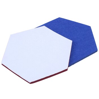 Hexagon Pad Cork Board/Pin Board, 9-pack Colorful Tiles Walles Memo Felt Board για αυτοκόλλητα τοίχου Διακοσμητικά σπιτιού