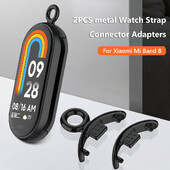 2db óraszíj csatlakozó fém csuklópánt adapter csatlakozás korróziógátló csere barkácstartozékok Xiaomi Mi Band 8-hoz