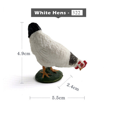 Simulácia labuť kura sliepky kačica hus husi hospodárske zvieratá model figúrky hračka miniatúrna záhrada bytové dekorácie príslušenstvo dekor