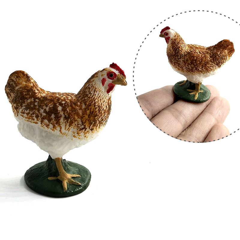 Simulácia labuť kura sliepky kačica hus husi hospodárske zvieratá model figúrky hračka miniatúrna záhrada bytové dekorácie príslušenstvo dekor