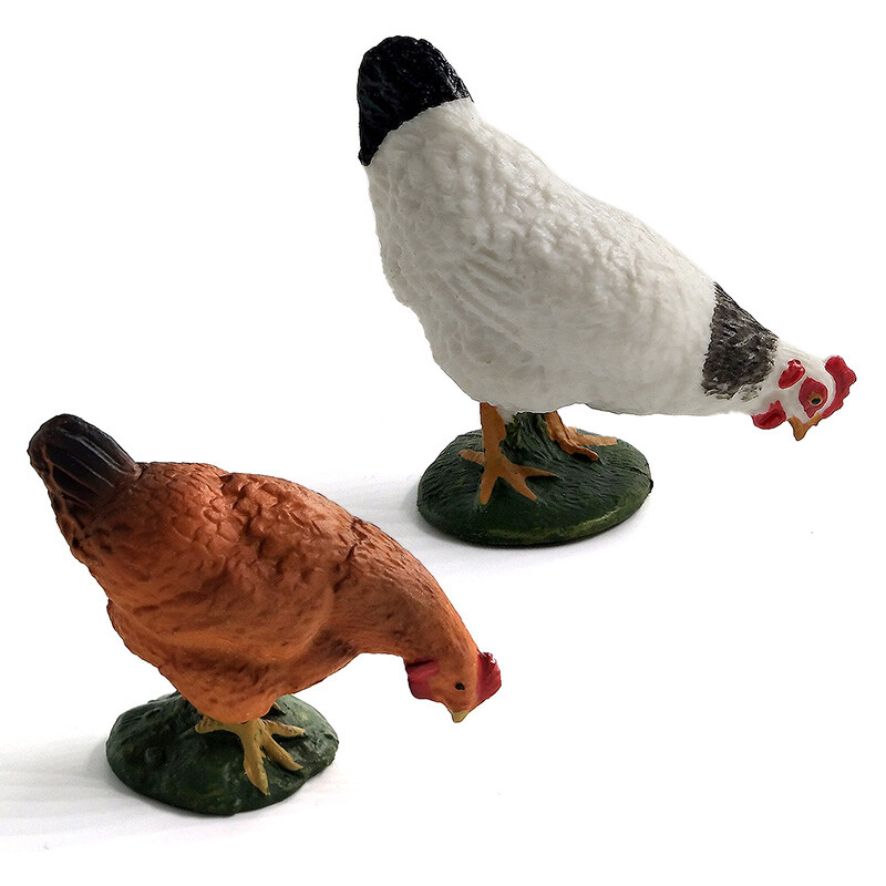 Simulácia labuť kura sliepky kačica hus husi hospodárske zvieratá model figúrky hračka miniatúrna záhrada bytové dekorácie príslušenstvo dekor