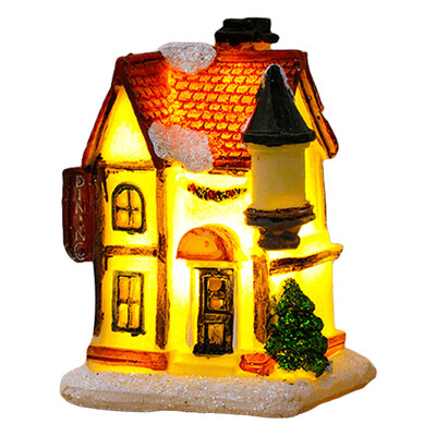 Vianočné domčeky, miniatúrne ozdoby, vynikajúce dedinské figúrky, stavebnice, zberateľské živicové figúrky, stavebnice, párty darčeky