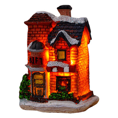 Vianočné domčeky, miniatúrne ozdoby, vynikajúce dedinské figúrky, stavebnice, zberateľské živicové figúrky, stavebnice, párty darčeky