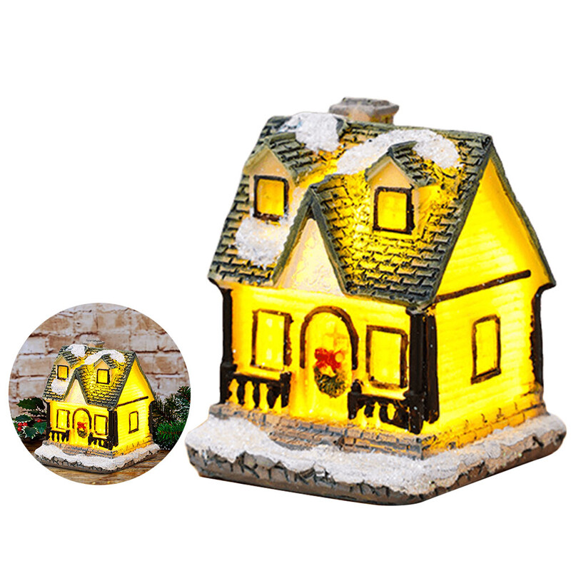 Vianočné domčeky, miniatúrne ozdoby, vynikajúce dedinské figúrky, stavebnice, zberateľské živicové figúrky, stavebnice, párty darčeky