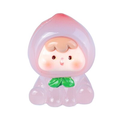 Kawaii Fruit Strawberry Orange Durian Resin Crafts Doll House Decor αξεσουάρ Μικροσκοπικό ειδώλιο σπιτιού