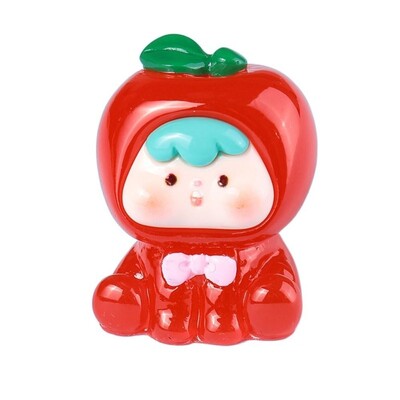 Kawaii Fruit Strawberry Orange Durian Resin Crafts Doll House Decor αξεσουάρ Μικροσκοπικό ειδώλιο σπιτιού