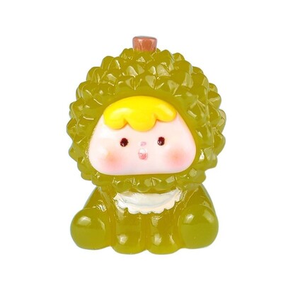 Kawaii Fruit Strawberry Orange Durian Resin Crafts Doll House Decor αξεσουάρ Μικροσκοπικό ειδώλιο σπιτιού