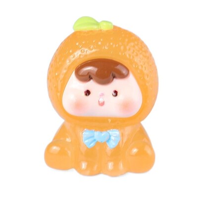 Kawaii Fruit Strawberry Orange Durian Resin Crafts Doll House Decor αξεσουάρ Μικροσκοπικό ειδώλιο σπιτιού