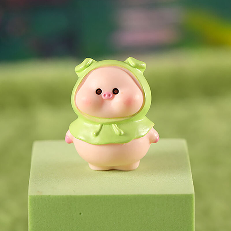 1PC Mini Figurină de porc drăguț Animal Model Mușchi Micro Peisaj Decor Home Decor Zână în miniatură Accesorii de decorare a grădinii
