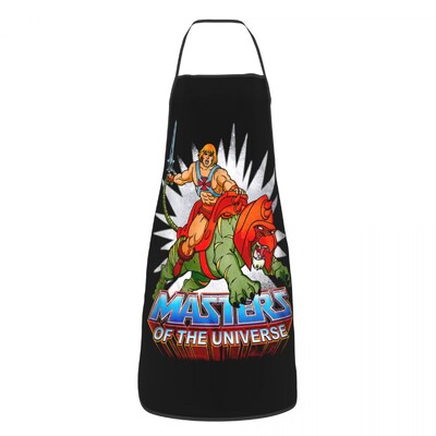 He-Man i gospodari svemira Pregača Žene Muškarci Unisex Bib Skeletor Beast Man Kuhinja Kuhanje Stol Kuhinja Kuhar Pečenje