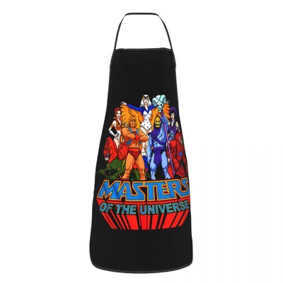 He-Man i gospodari svemira Pregača Žene Muškarci Unisex Bib Skeletor Beast Man Kuhinja Kuhanje Stol Kuhinja Kuhar Pečenje