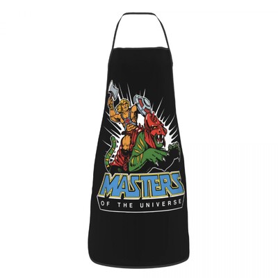 He-Man i gospodari svemira Pregača Žene Muškarci Unisex Bib Skeletor Beast Man Kuhinja Kuhanje Stol Kuhinja Kuhar Pečenje