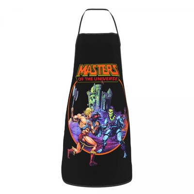 He-Man i gospodari svemira Pregača Žene Muškarci Unisex Bib Skeletor Beast Man Kuhinja Kuhanje Stol Kuhinja Kuhar Pečenje