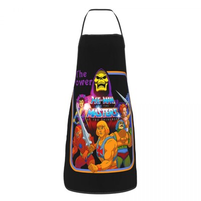 He-Man i gospodari svemira Pregača Žene Muškarci Unisex Bib Skeletor Beast Man Kuhinja Kuhanje Stol Kuhinja Kuhar Pečenje