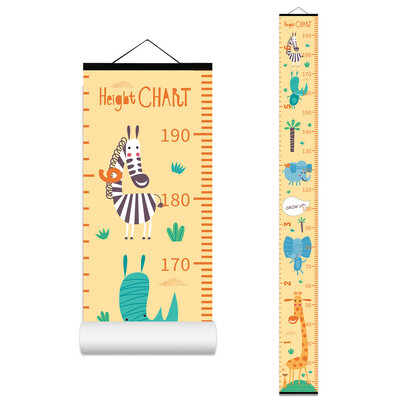 Animacinių filmų gyvūnų robotų augimo diagrama Sienų pakabinimas vaikų kambariui Mielas dinozaurų saulėgrąžų aukščio liniuotė, skirta darželio kūdikių miegamojo dekoravimui