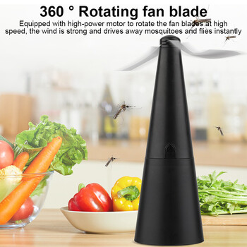 Fly Bug Repeller Insect Fly Repeller Fans Τραπεζαρία κουζίνας Φάρος Fly Fan Ολογραφικός ανεμιστήρας για αίθριο πικνίκ Αρχική