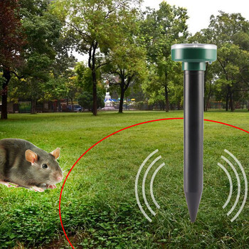 Solar Ultrasonic Electronic Mouse Repeller Snake Repeller Εντομοαπωθητικό Υψηλής ισχύος Δόνηση Ενσωματωμένη μπαταρία IP64 Sun Charging