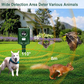 Outdoor Gardens Fox Pest Animal Repeller Outdoors Ultrasonic Cat Repellent Ultrasonic Αδιάβροχο Fox Deterrent Scarer Repeller