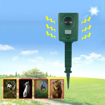 Outdoor Gardens Fox Pest Animal Repeller Outdoors Ultrasonic Cat Repellent Ultrasonic Αδιάβροχο Fox Deterrent Scarer Repeller