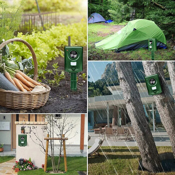 Outdoor Gardens Fox Pest Animal Repeller Outdoors Ultrasonic Cat Repellent Ultrasonic Αδιάβροχο Fox Deterrent Scarer Repeller