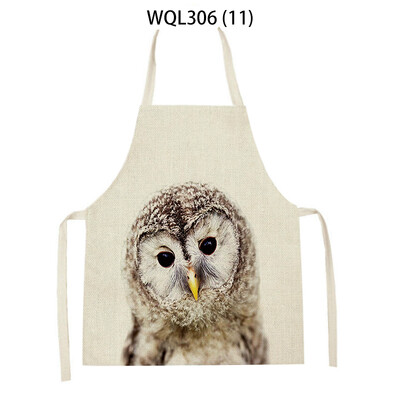 Kućanska kuhinjska pregača za žene Pregača s otisnutim crtežima životinja Zec Slon Jelen Uzorak Pribor za kuhanje Delantal Cocina