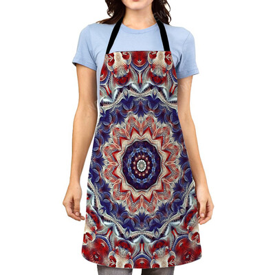 Sorț de bucătărie estetic Mandala pentru femei original Copii Impermeabil fată personalizat bărbat ospatar șorț de lucru rezistent la ulei vintage Persia