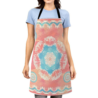 Sorț de bucătărie estetic Mandala pentru femei original Copii Impermeabil fată personalizat bărbat ospatar șorț de lucru rezistent la ulei vintage Persia