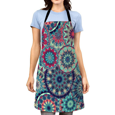 Sorț de bucătărie estetic Mandala pentru femei original Copii Impermeabil fată personalizat bărbat ospatar șorț de lucru rezistent la ulei vintage Persia