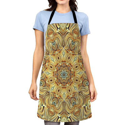 Sorț de bucătărie estetic Mandala pentru femei original Copii Impermeabil fată personalizat bărbat ospatar șorț de lucru rezistent la ulei vintage Persia