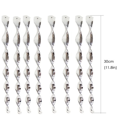 6/8/12 τμχ Anti Pigeon Bird Repeller Reflective Stick Scare Bird Wind Spiral Περιστρεφόμενη ράβδος Κήπος Διακοσμητικά Birds Away Scarer