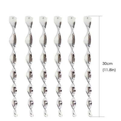 6/8/12 τμχ Anti Pigeon Bird Repeller Reflective Stick Scare Bird Wind Spiral Περιστρεφόμενη ράβδος Κήπος Διακοσμητικά Birds Away Scarer