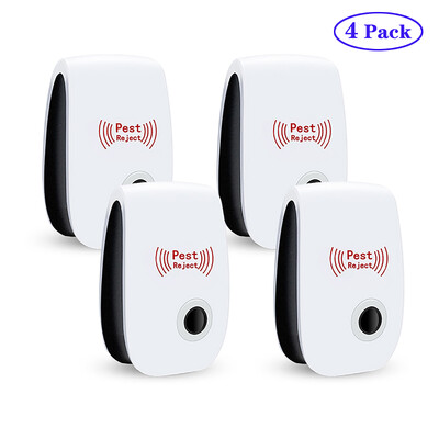 3/4/6 db Ultrahangos elektronikus rovarriasztó egerek patkányok csótányok kártevőirtó készülék háztartási szúnyogölő