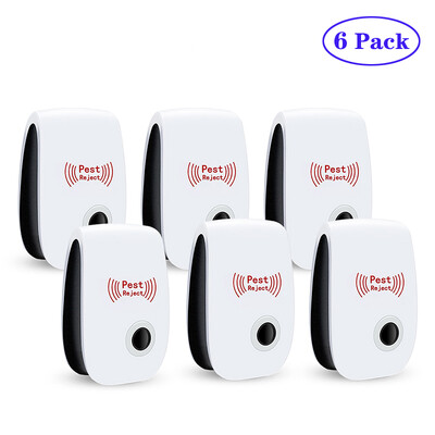 3/4/6 db Ultrahangos elektronikus rovarriasztó egerek patkányok csótányok kártevőirtó készülék háztartási szúnyogölő