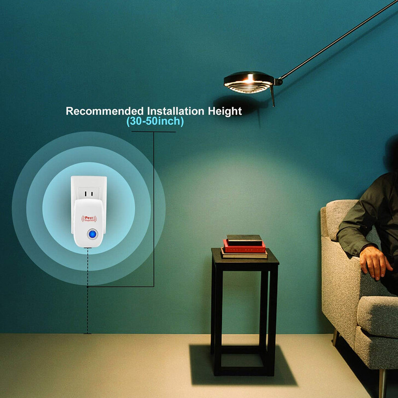 3/4/6 db Ultrahangos elektronikus rovarriasztó egerek patkányok csótányok kártevőirtó készülék háztartási szúnyogölő