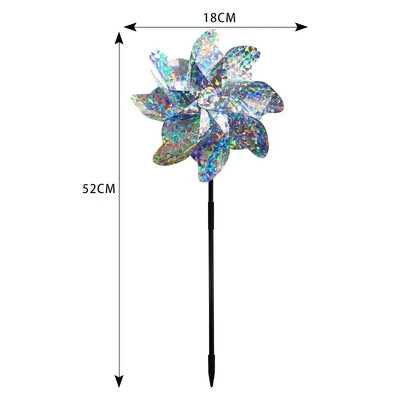 Laser Anti Bird Repeller Windmill Outdoor Anti Pigeon Reject Pinwheels Spinner Reflective Garden Balcony Birds Scare Repeller