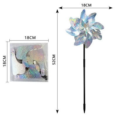Laser Anti Bird Repeller Windmill Outdoor Anti Pigeon Reject Pinwheels Spinner Reflective Garden Balcony Birds Scare Repeller