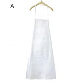 Κοντή ποδιά σαλιάρα Unisex Καθαρή λευκή μισή μανίκια ποδιές σαλιάρα Προμήθειες κουζίνας